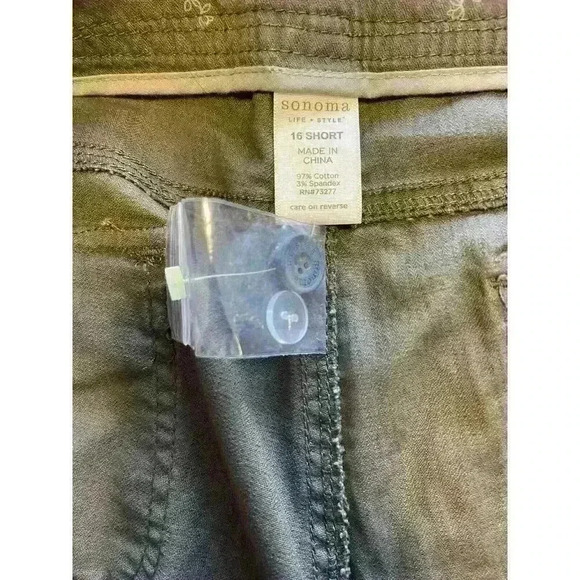 Women's Sonoma Life & Style Pants Size 16 Short Modern Fit Boot Cut Brown NWT - Picture 5 of 6